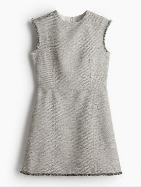 NWT H&M Tweed Shift Dress in Light Gray